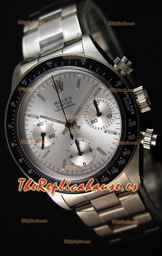 Rolex Daytona Vintage Steel Dial Reloj Réplica Suizo- Reloj de Acero 904L