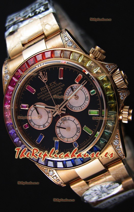 Rolex Cosmograph Daytona 116595RBOW Cal.4130 Movement - Reloj Acero 904L Oro Rosado a Espejo 1:1