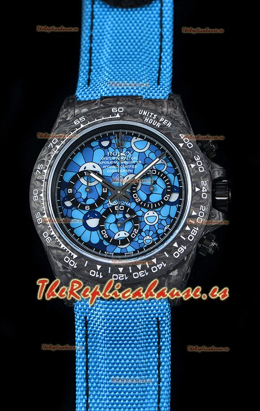 Rolex Daytona CHRONUSART Caja de Carbón forjado, Réplica a Espejo 1:1, Dial Multicolor