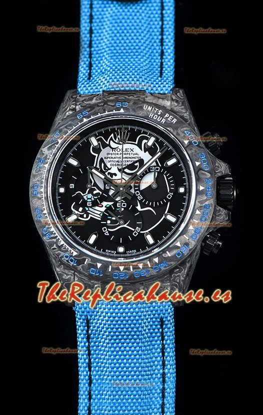Rolex Daytona CHRONUSART Caja de Carbón forjado, Réplica a Espejo 1:1, Dial Multicolor