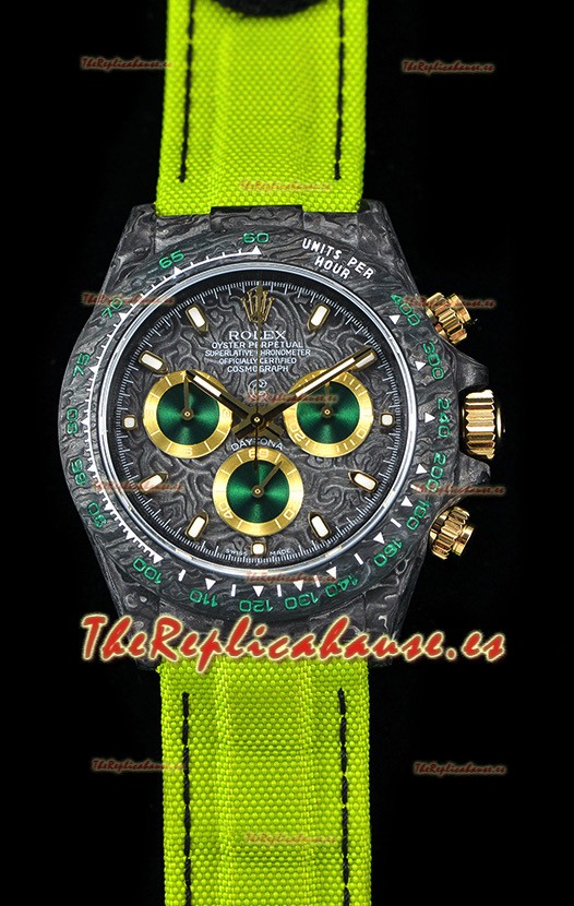 Rolex Daytona CHRONUSART Caja de Carbón forjado, Réplica a Espejo 1:1, Dial Multicolor