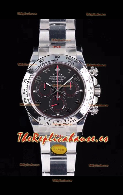 Rolex Daytona 116509 Reloj de Acero 904L a espejo 1:1 - Oro Blanco Movimiento Original Cal.4130