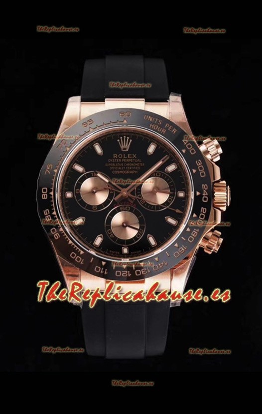 Rolex Daytona 116515LN Movimiento Original Cal.4130 Oro Everose - Reloj de Acero 904L a Espejo 1:1