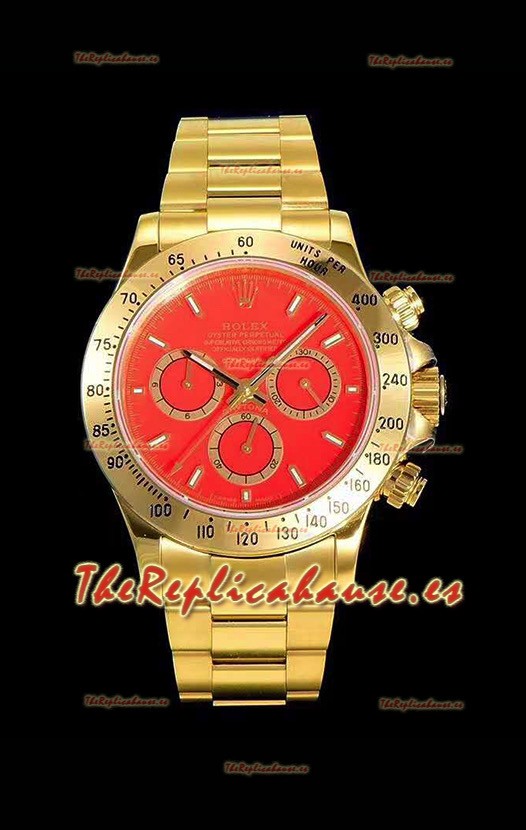 Rolex Daytona 116508 Movimiento Original Cal.4130 - Reloj de Acero 904L a espejo 1:1 Oro Amarillo