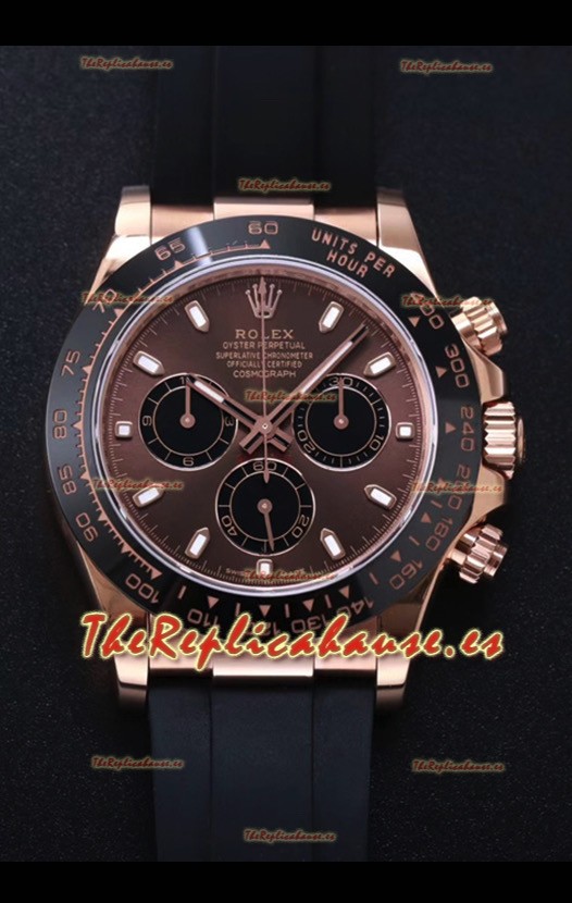 Rolex Daytona 116515LN-0041 Movimiento Original Cal.4130 Oro Everose - Reloj de Acero 904L a Espejo 1:1