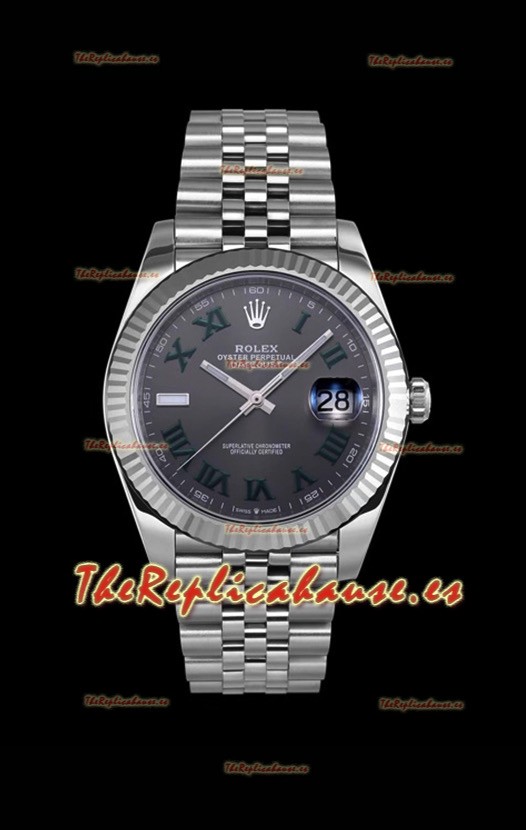 Rolex Datejust Wimbledon Reloj Movimiento Suizo Cal.3235 - Acero 904L 41MM