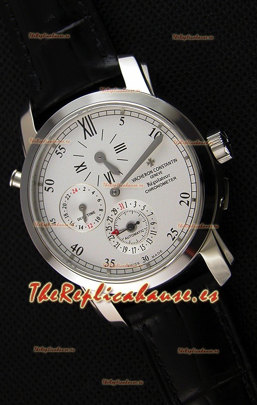 Vacheron Constantin Malte Dual Time Regulator Reloj Réplica Suizo de Acero