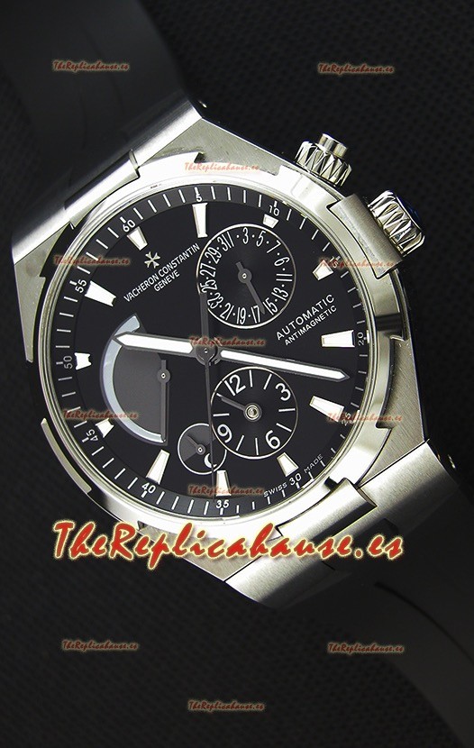 Vacheron Constantin Overseas Dual Time Reloj Réplica Suizo Dial Negro