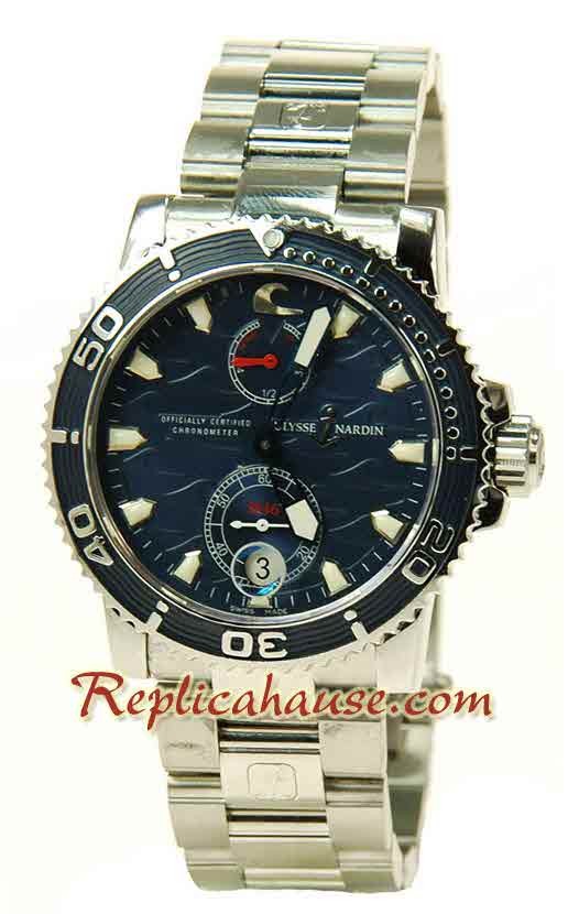 Ulysse Nardin Maxi Marine Chronometer Reloj Suizo de imitación