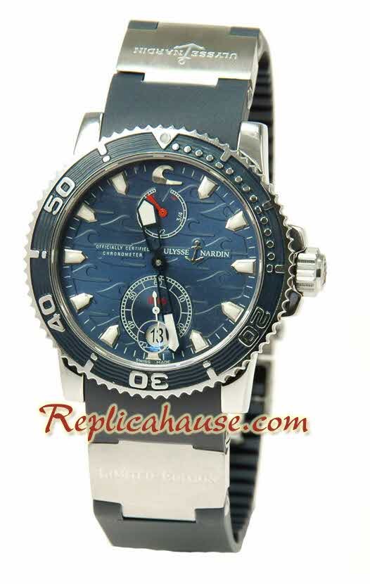 Ulysse Nardin Maxi Marine Chronometer Reloj Suizo de imitación