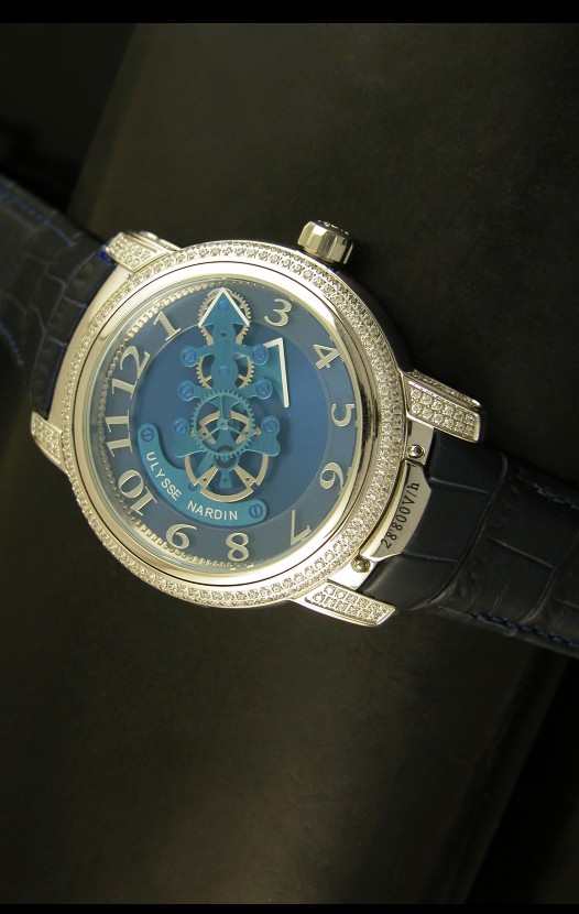 Ulysse Nardin Dual Escapement Reloj Japonés Dial Azul y Negro