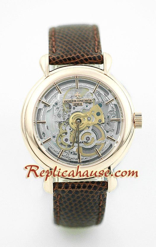 Vacheron Constantin Skeleton Repetidor de Minutos Reloj Suizo de imitación