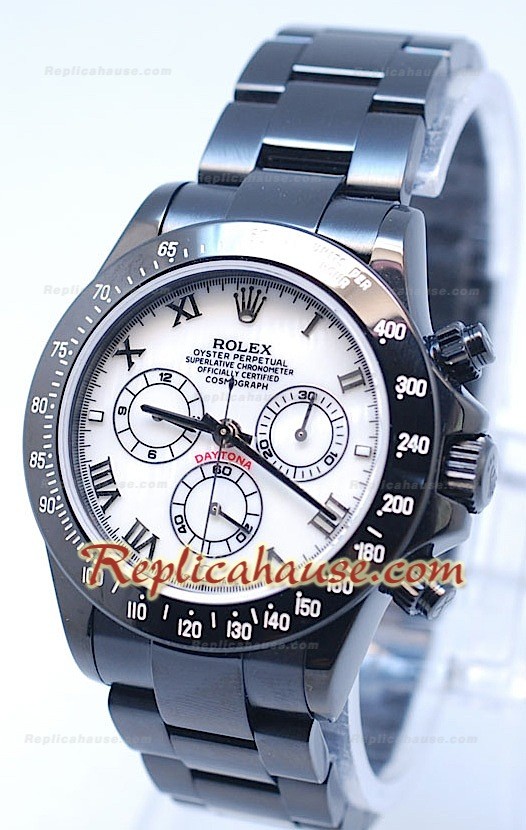 Rolex Daytona Cosmógrafo Edición Project X Design Negro Oscuro y Esfera Perla