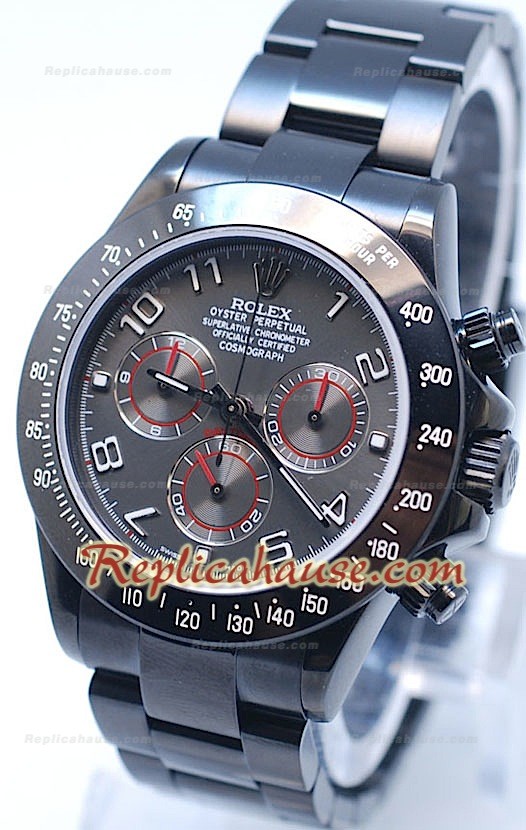 Rolex Daytona Cosmógrafo Project X Editions Negro Oscuro - Esfera Gris