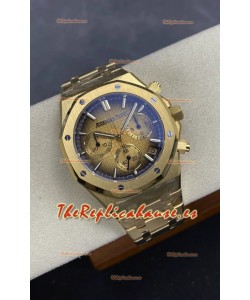 Reloj Royal Oak Chrono 26240 Superclon de oro amarillo con esfera ahumada