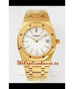 Reloj Royal Oak Jumbo 15202BA con caja de oro amarillo de 39 mm, réplica de alta calidad