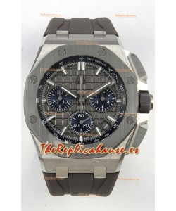 Reloj Royal Oak Offshore Chronograph 26420 con esfera gris titanio, réplica de alta calidad