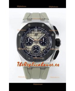 Reloj Royal Oak Offshore Cronógrafo 26420 con esfera ahumada, réplica de alta calidad