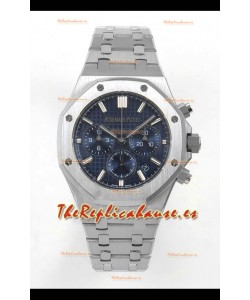 Reloj Royal Oak Chrono 26240 con esfera azul y caja de acero, superclon