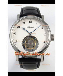 Reloj Breguet Classique Tourbillon con esfera de acero inoxidable y números, réplica perfecta