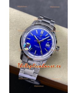 Reloj Top Time B31 Superclon de 38 mm con esfera azul y correa de acero
