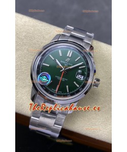 Reloj Top Time B31 Superclon de 38 mm con esfera verde y correa de acero