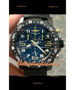 Reloj réplica Breitling Endurance PRO 44 con correa negra y movimiento de cuarzo suizo
