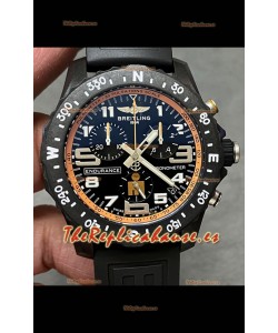 Reloj réplica Breitling Endurance PRO 44 con correa negra y movimiento de cuarzo suizo