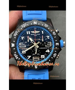 Reloj réplica Breitling Endurance PRO 44 con correa azul claro y movimiento de cuarzo suizo