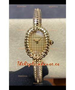 Reloj réplica Baignoire De Cartier Superclon Quartz de oro amarillo