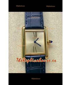 Reloj Cartier Tank Louis de 25 mm con movimiento de cuarzo suizo y caja de oro