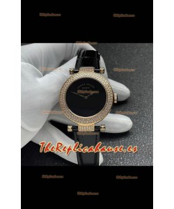 Reloj Franck Muller Double Mystery de cuarzo suizo con caja de oro y diamantes