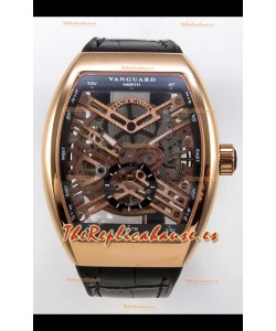 Reloj Franck Muller V45 Tourbillon Skeleton de oro rosa Superclon