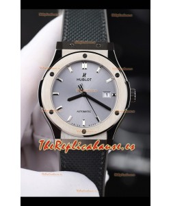 Reloj Hublot Classic Fusion con esfera gris titanio de 42 mm, superclon