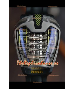 Reloj Hublot MP-05 La Ferrari con caja de titanio, réplica hiperrealista