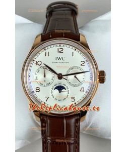 Reloj IWC Portuguese Calendario Perpetuo Oro Rosa Superclon