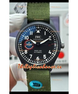 Reloj IWC PILOT'S Mark XVIII Top Gun con caja de cerámica, superclon