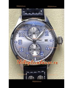 Reloj réplica IWC PILOT'S Monopusher con esfera de acero