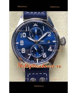 Reloj réplica IWC PILOT'S Monopusher Le Petit con esfera azul