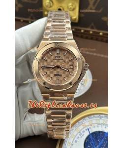 Reloj IWC Ingenieur Superclon con caja y esfera de oro rosa