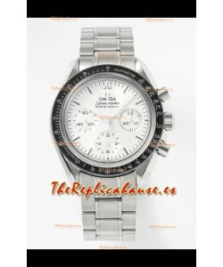 Reloj Omega Speedmaster Moonwatch con esfera blanca de 42 mm, superclon