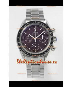 Reloj Omega Speedmaster Moonwatch con esfera burdeos de 42 mm, superclon