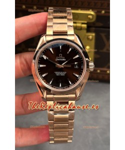 Reloj Omega De-Ville Superclon de 41 mm con esfera marrón y oro rosa