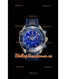 Reloj Omega Speedmaster Planet Ocean Blue con esfera y bisel Superclon