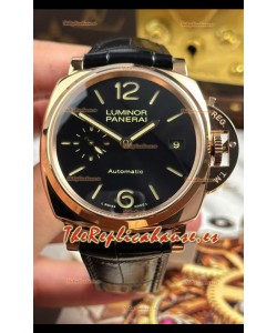 Reloj Panerai Luminor Due PAM908 Superclon de 38 mm en oro rosa