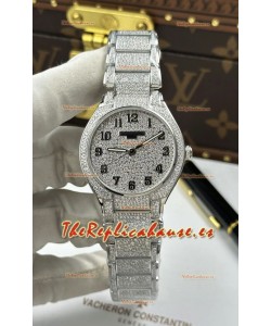 Reloj Patek Philippe Superclon de acero inoxidable con veinticuatro diamantes