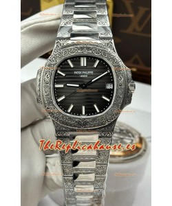 Reloj Patek Philippe Nautilus 5711/1500A con esfera negra, modelo infantil, superclon
