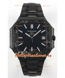 Reloj Patek Philippe Cubitus con caja de carbono y esfera negra, superclon