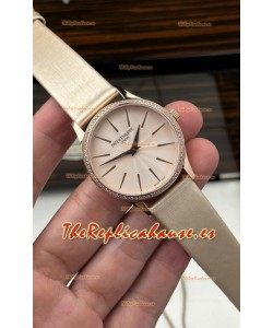 Reloj Patek Philippe Calatrava 4997 Superclon con esfera beige y oro rosa