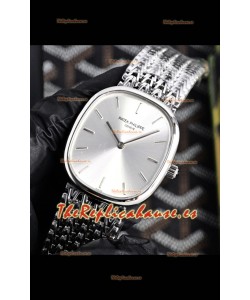Reloj Patek Philippe Golden Ellipse 5738 con esfera de acero, superclon